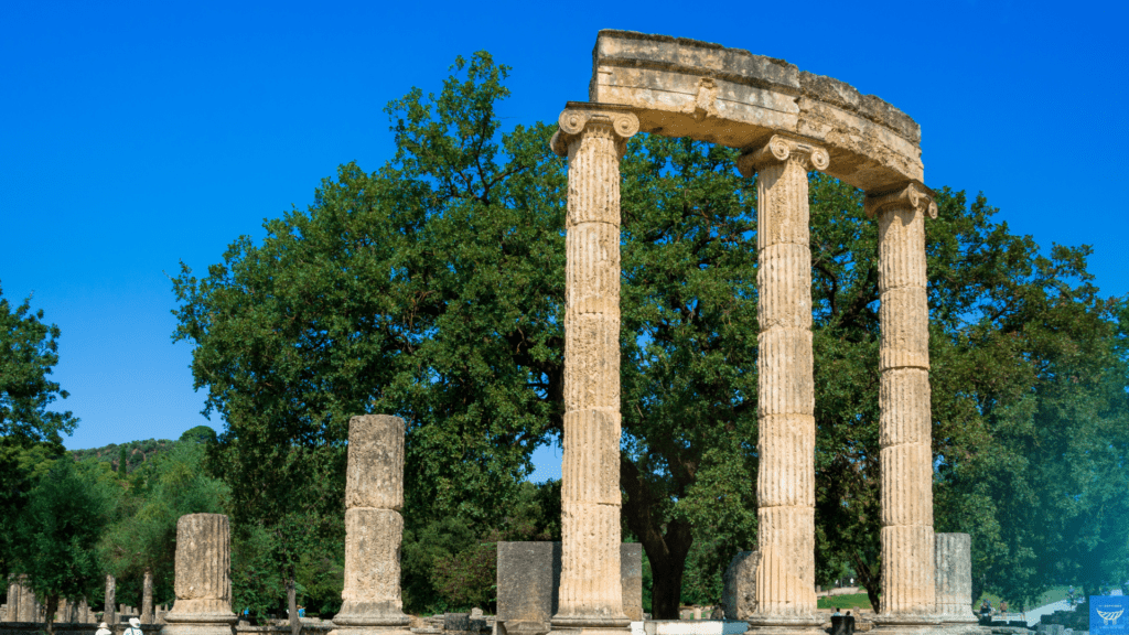 The Olympic Ruins in Olympia,Greece