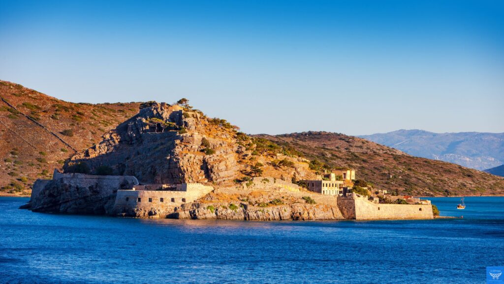 The island fortress of Spinalonga, Crete, Greece